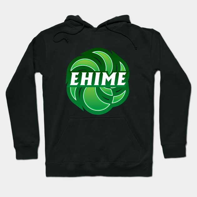 Ehime Prefecture Japanese Symbol Hoodie by PsychicCat